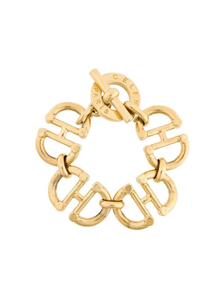 Céline Vintage 'gorgeous Stirrup' Bracelet, Women's, Metallic