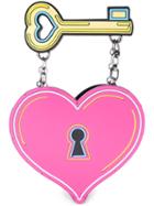 Yazbukey Heart And Key Clutch, Women's, Pink/purple