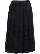 Comme Des Garçons Tricot Broderie Anglaise Pleated Skirt