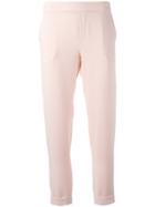 P.a.r.o.s.h. Cropped Trousers - Pink & Purple