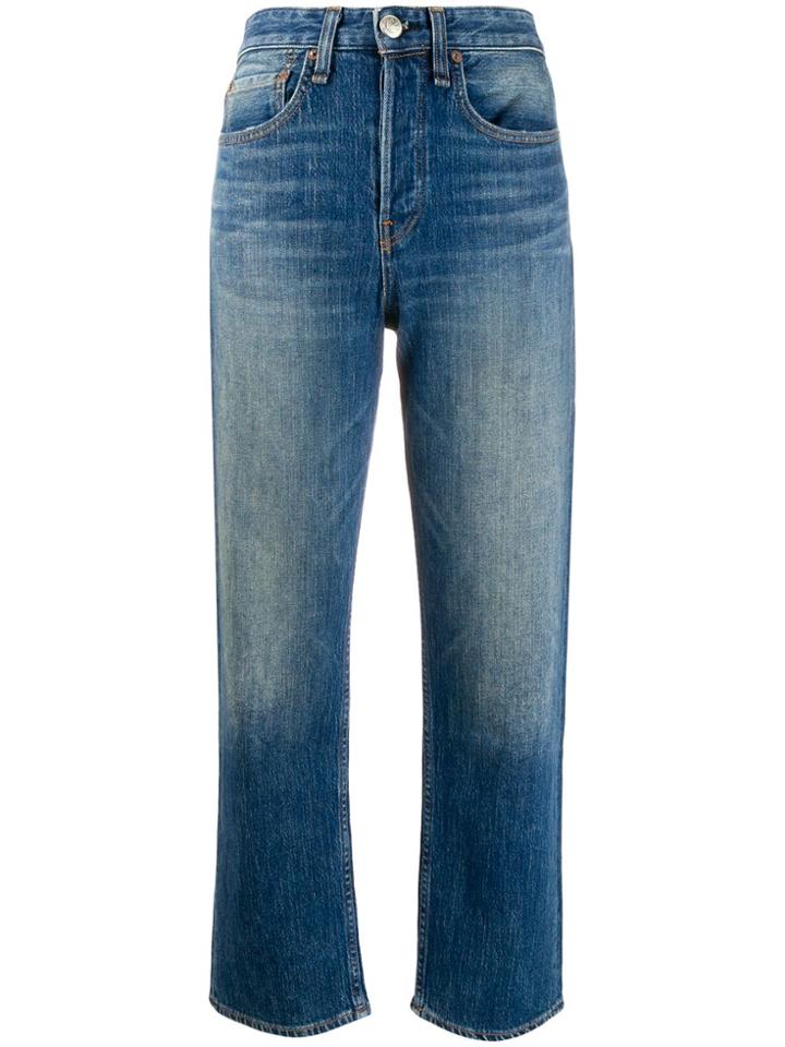 Rag & Bone Maya Straight-leg Jeans - Blue