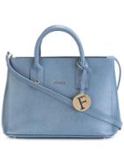 Furla - Removable Strap Tote - Women - Leather - One Size, Women's, Blue, Leather