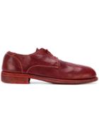 Guidi Lace-up Loafers - Red
