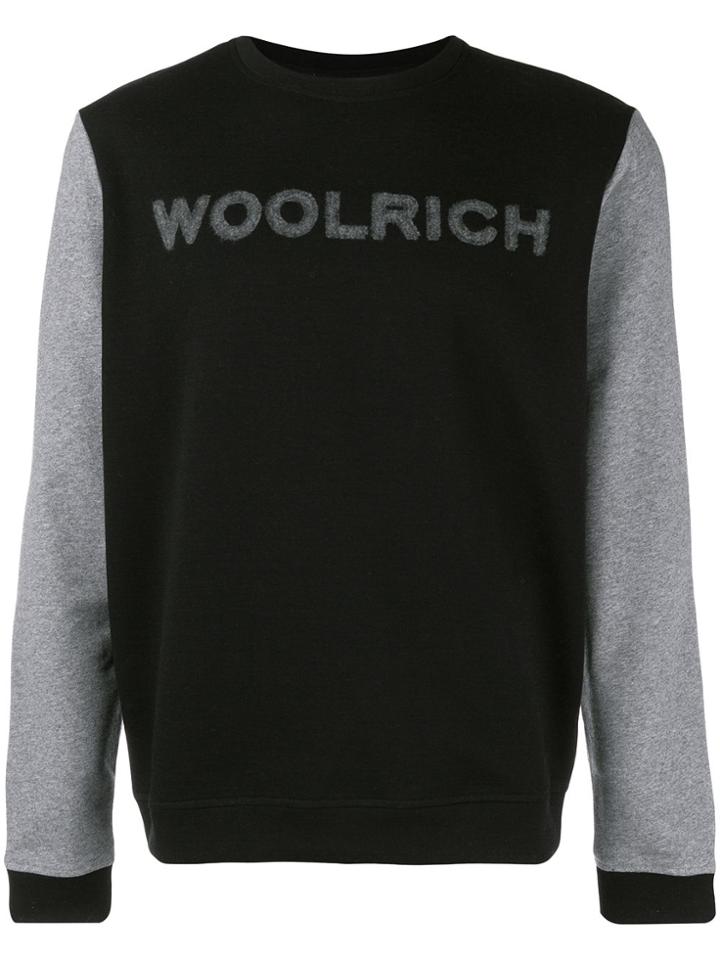 Woolrich Bonded Crew Neck Fleece - Black
