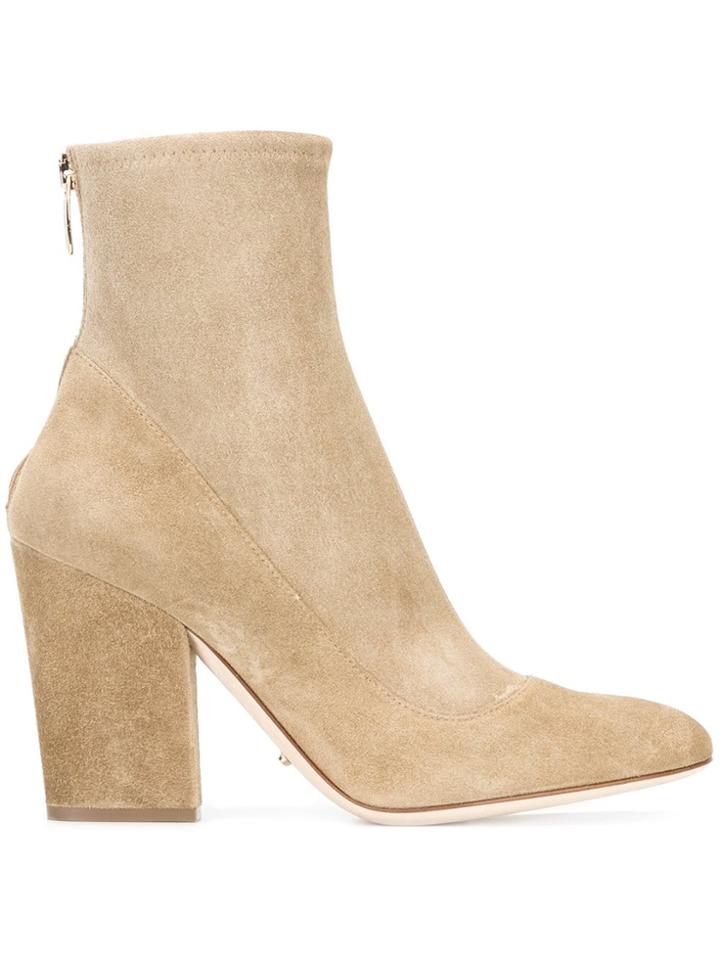 Sergio Rossi Zipped Boots - Nude & Neutrals