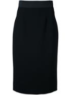 Dolce & Gabbana Classic Pencil Skirt, Women's, Size: 40, Black, Virgin Wool