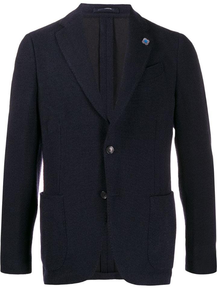 Lardini Lapel-petal Blazer - Blue