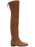 Sergio Rossi Flat Over The Knee Boots - Brown
