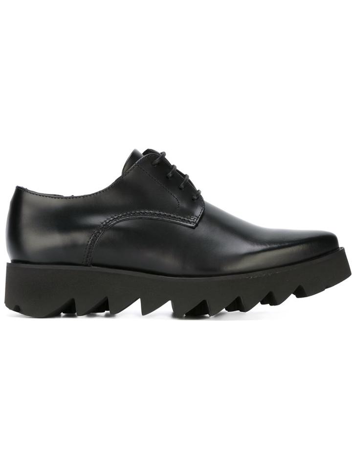 Swear Ridged Sole Lace-up Shoes, Women's, Size: 39, Black, Leather/rubber