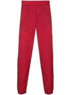 Ami Paris Straight Leg Track Pants - Red