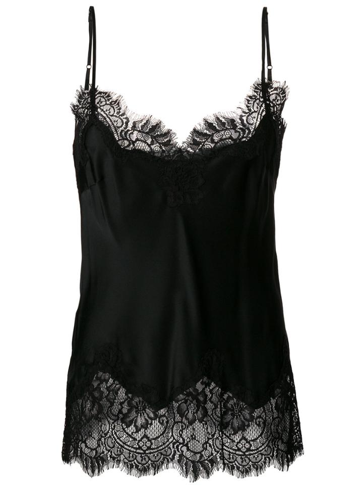 Gold Hawk Lace Top - Black