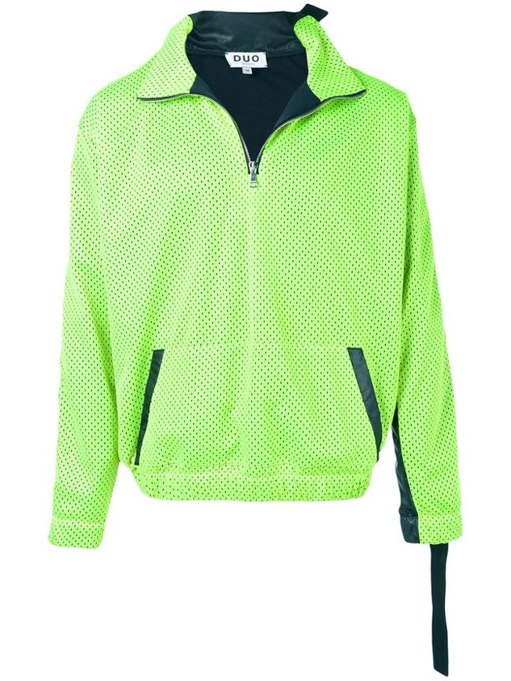 Duo Citron And Black Jogging Jacket - Green