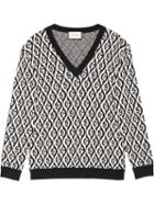 Gucci Jacquard G Motif Knit Jumper - Black