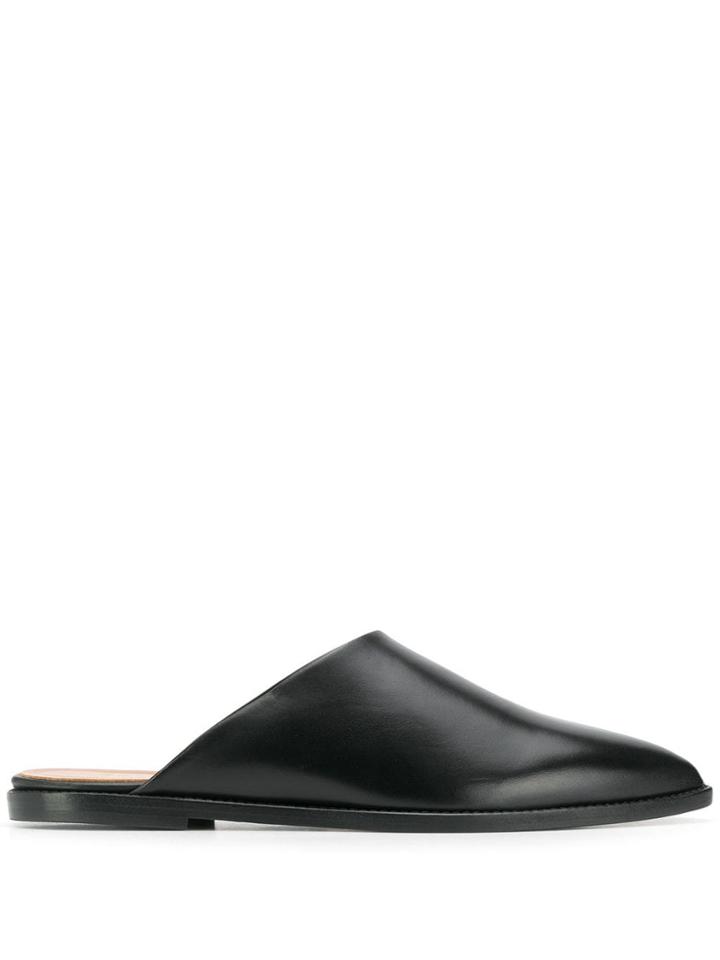 Atp Atelier Pointed Toe Mules - Black