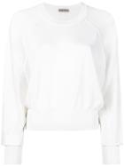 Bottega Veneta Dropped Shoulder Sweater - White