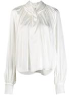 A.w.a.k.e. Mode Pleated Blouse - White
