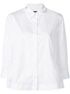 Simone Rocha Flower Collar Shirt - White
