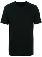 T By Alexander Wang Round Neck T-shirt, Size: Large, Black, Cotton