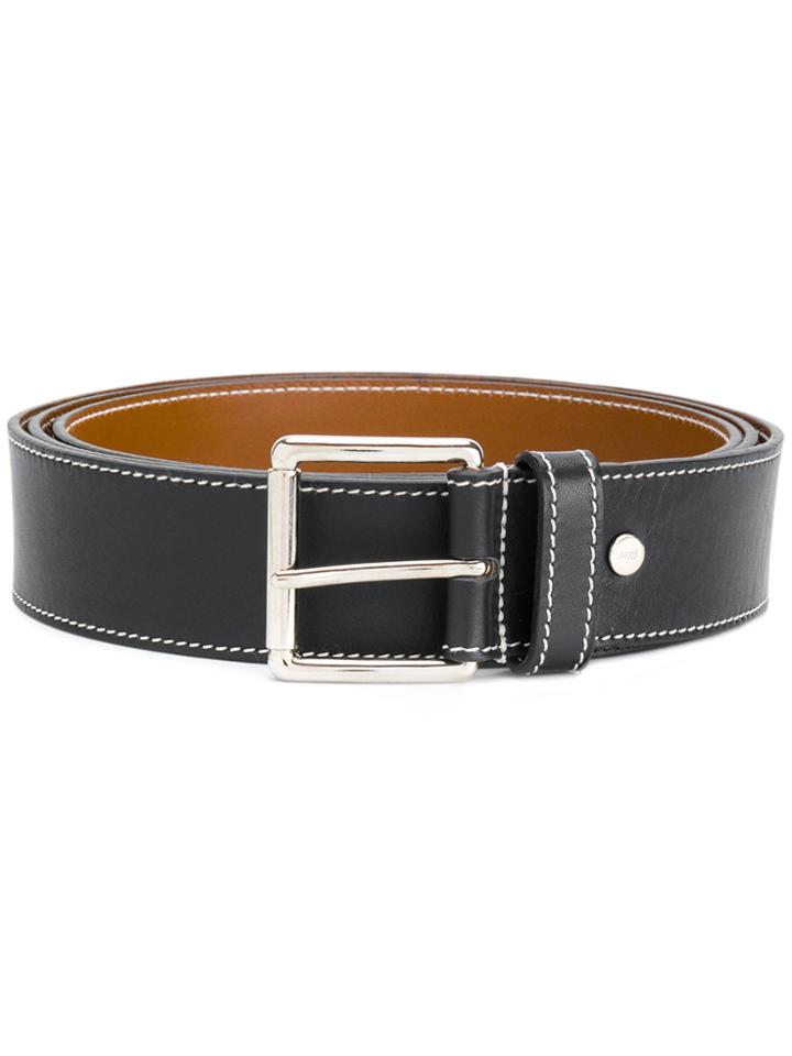 Ami Alexandre Mattiussi Contrast Seam Belt - Black