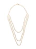 Tory Burch Layered Pearl Necklace - Neutrals