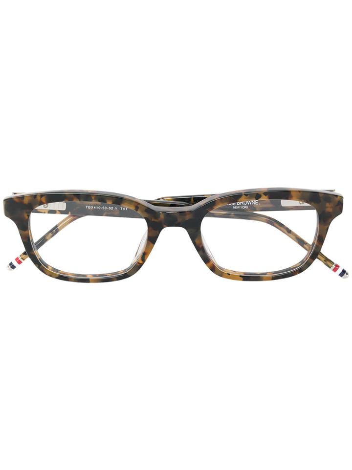Thom Browne Eyewear Tortoiseshell Square Glasses