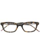 Thom Browne Eyewear Tortoiseshell Square Glasses