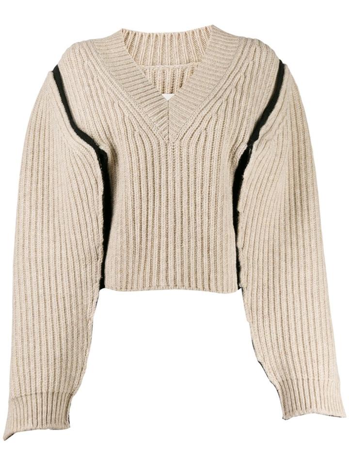 Maison Margiela Exposed Seam Jumper - Neutrals