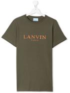 Lanvin Enfant Teen Logo Printed T-shirt - Green