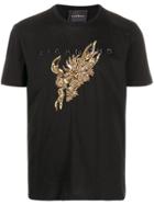 John Richmond Sequin-embellished T-shirt - Black