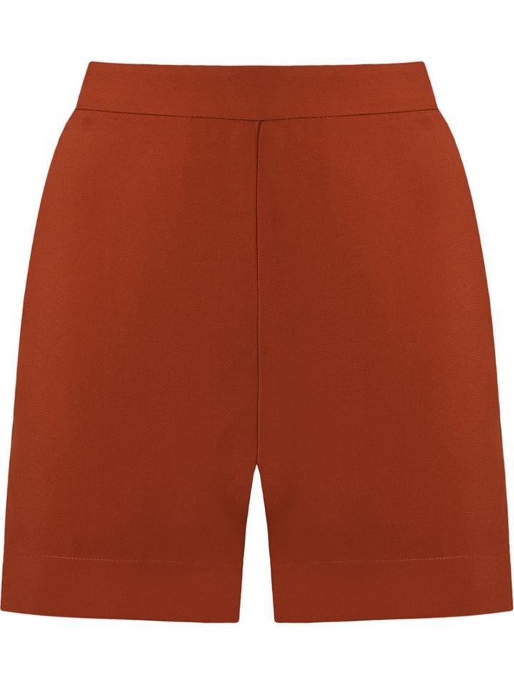 Andrea Marques High-waisted Short, Women's, Size: 36, Brown, Acetate/viscose