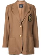 Burberry Pre-owned Badge Detail Jacket - Brown