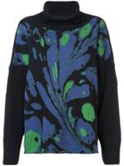 Rosie Assoulin Floral Knit Sweater - Black