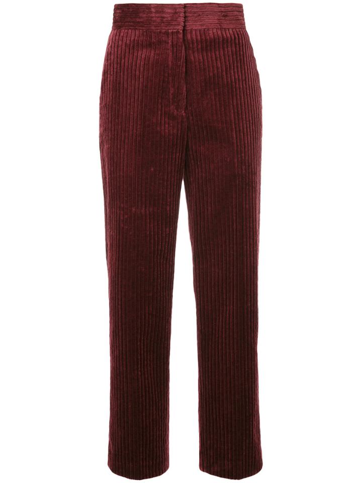 H Beauty & Youth Cropped High-waisted Trousers - Red