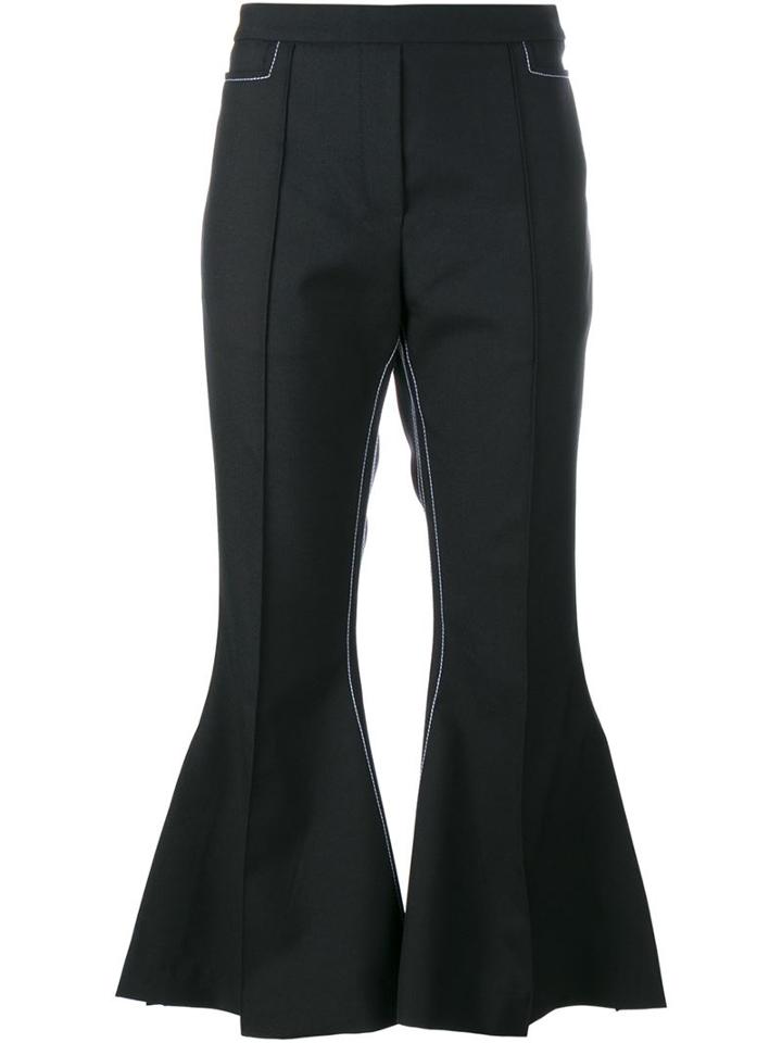 Ellery Monet Mazur Cropped Flared Trousers