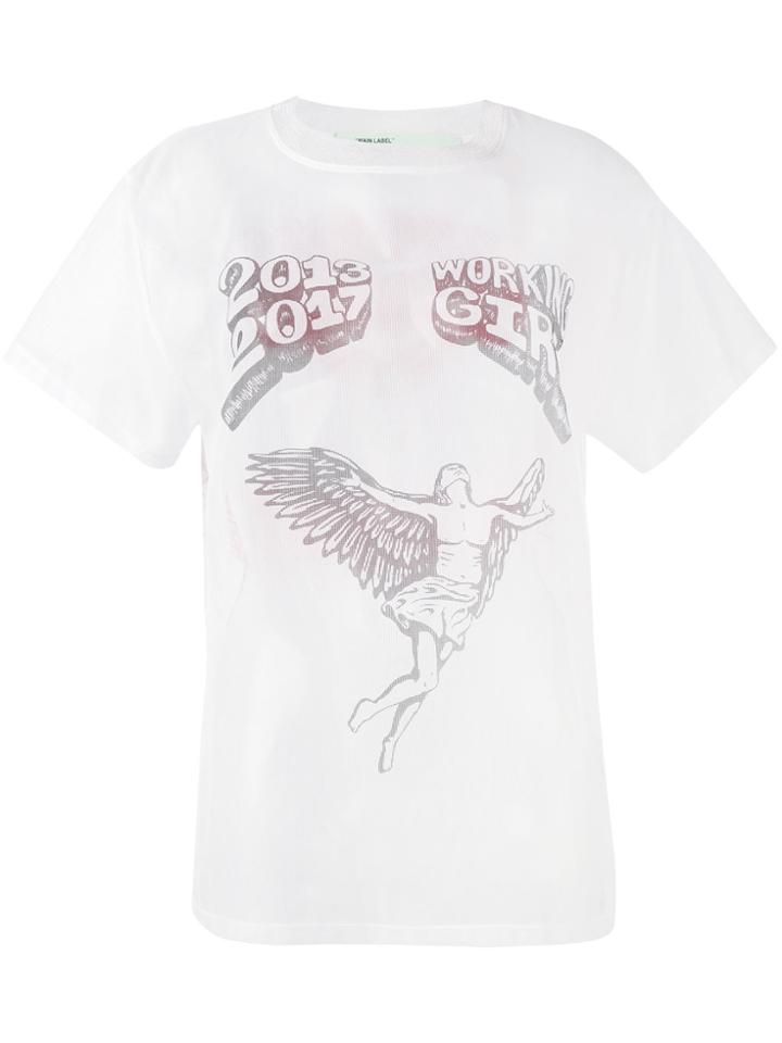 Off-white 'working Girl' Sheer T-shirt
