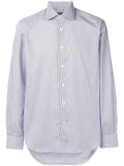 Corneliani Stripe Long-sleeve Shirt - Blue
