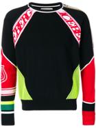 Iceberg Knitted Logo Panel Jumper - Black