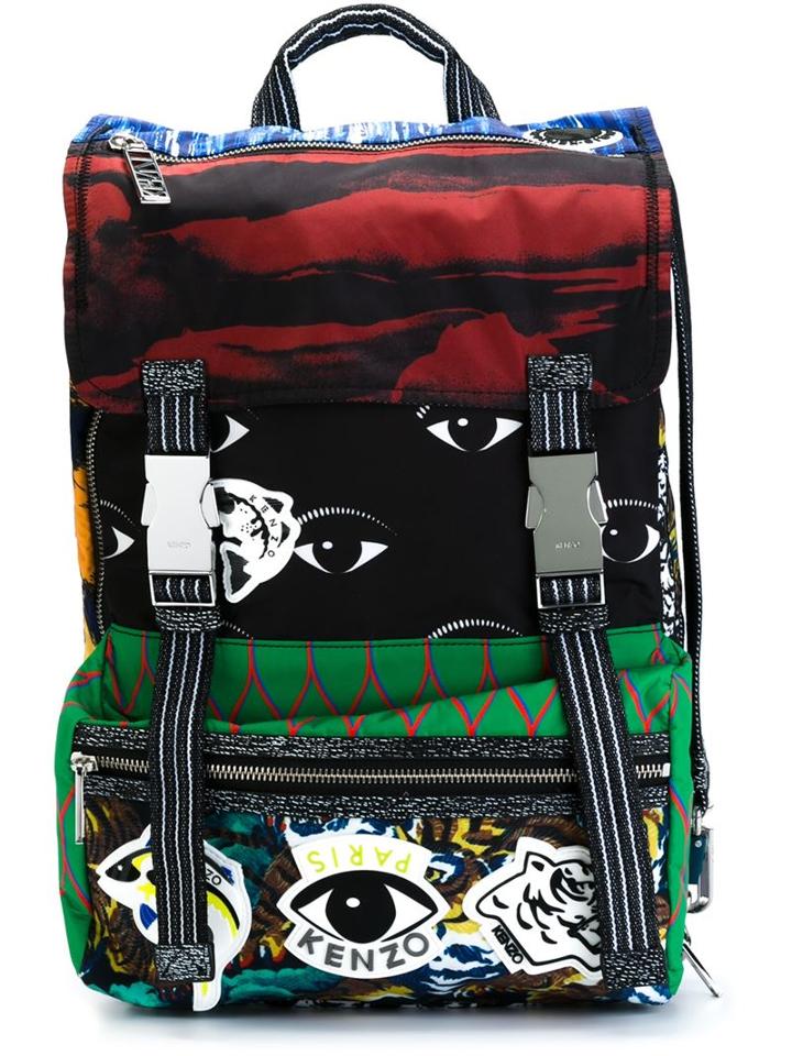 Kenzo Multi Logo Backpack