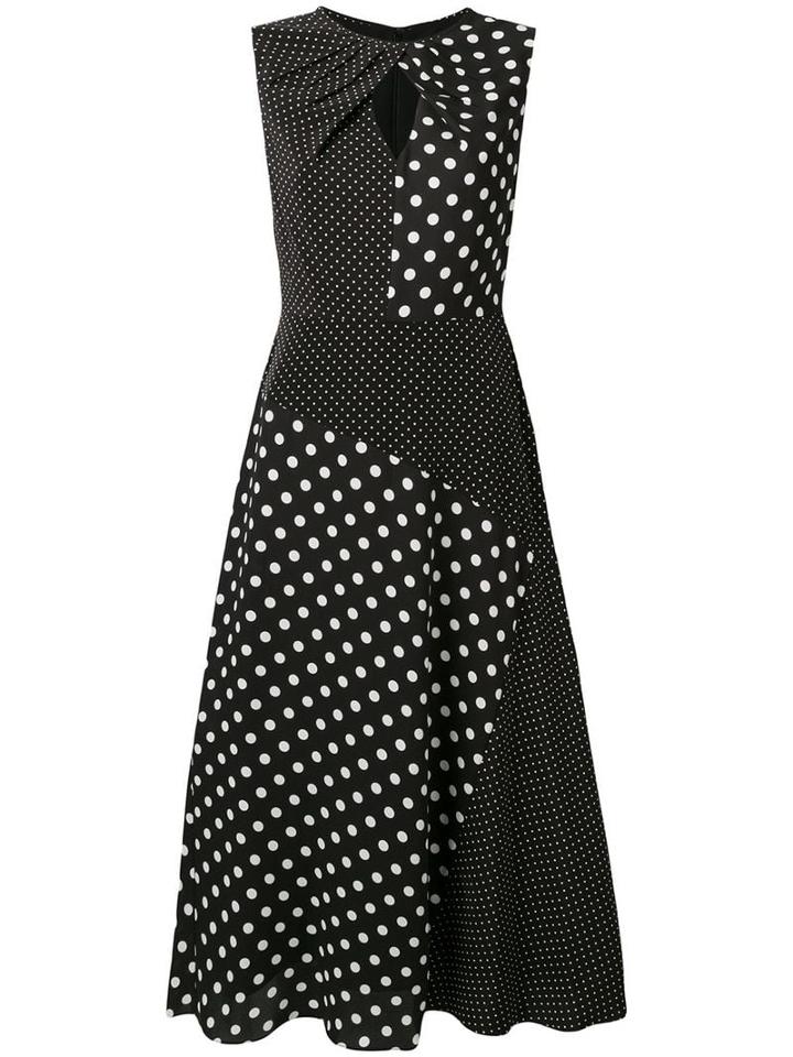 Ps Paul Smith Polka Dot Midi Dress - Black
