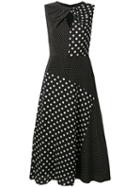 Ps Paul Smith Polka Dot Midi Dress - Black