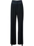 Ann Demeulemeester Pleated Palazzo Pants, Women's, Size: 38, Black, Silk/rayon