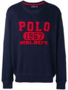 Polo Ralph Lauren Textured Logo Sweatshirt - Blue