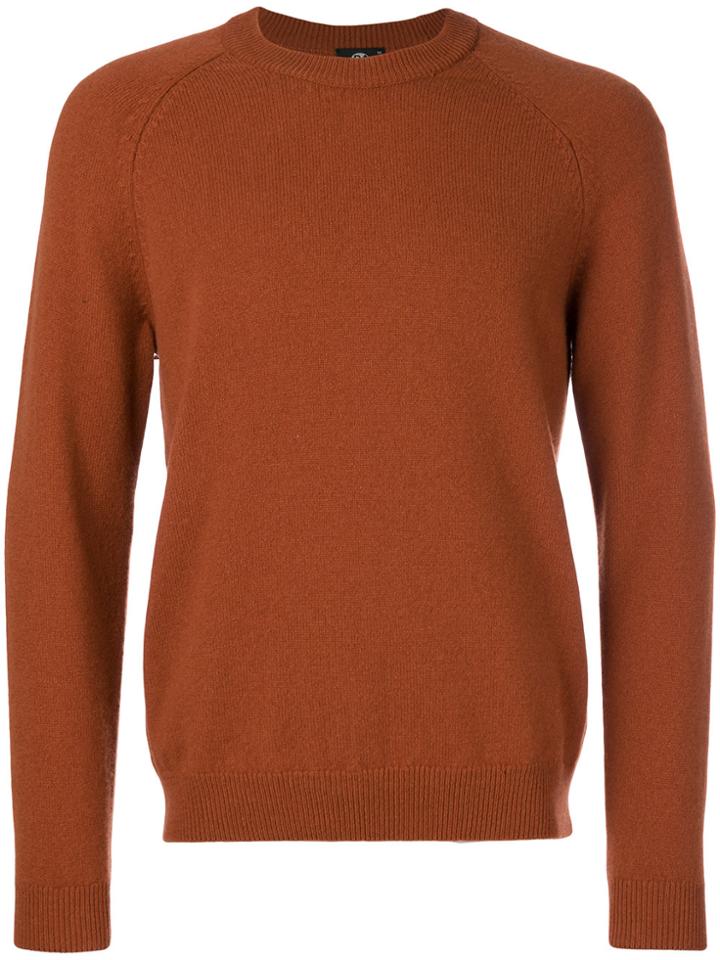 Ps By Paul Smith Classic Crew Neck Sweater - Yellow & Orange