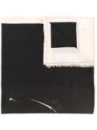 Lost & Found Ria Dunn - Frayed Edges Degradé Scarf - Women - Cotton - One Size, Black, Cotton