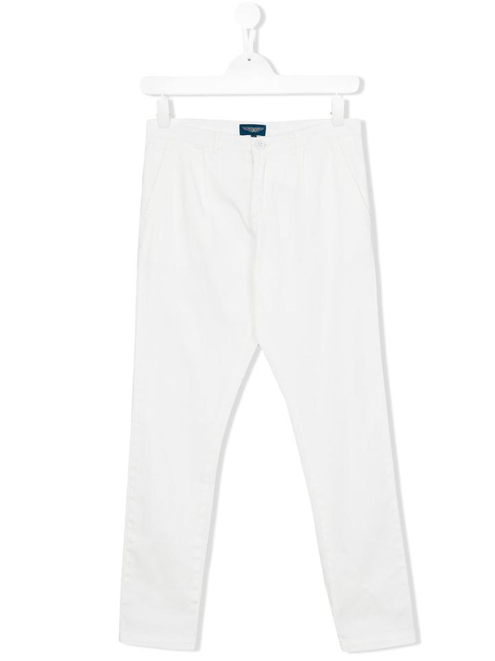 Aston Martin Kids - Smart Trousers - Kids - Cotton/spandex/elastane - 14 Yrs, White