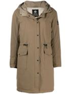 Ecoalf Hooded Parka Coat - Brown