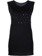 Thomas Wylde Cross-charm Tank Top, Women's, Size: Xs, Black, Lyocell