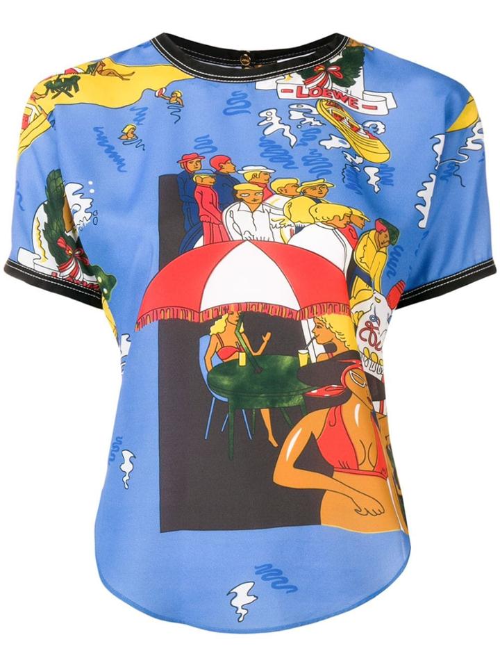 Loewe Printed T-shirt - Blue