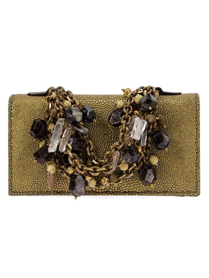 Totally Unnecessary 'narciso' Clutch, Women's, Grey
