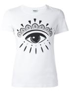 Kenzo Eye Logo Print T-shirt, Women's, Size: Medium, White, Cotton